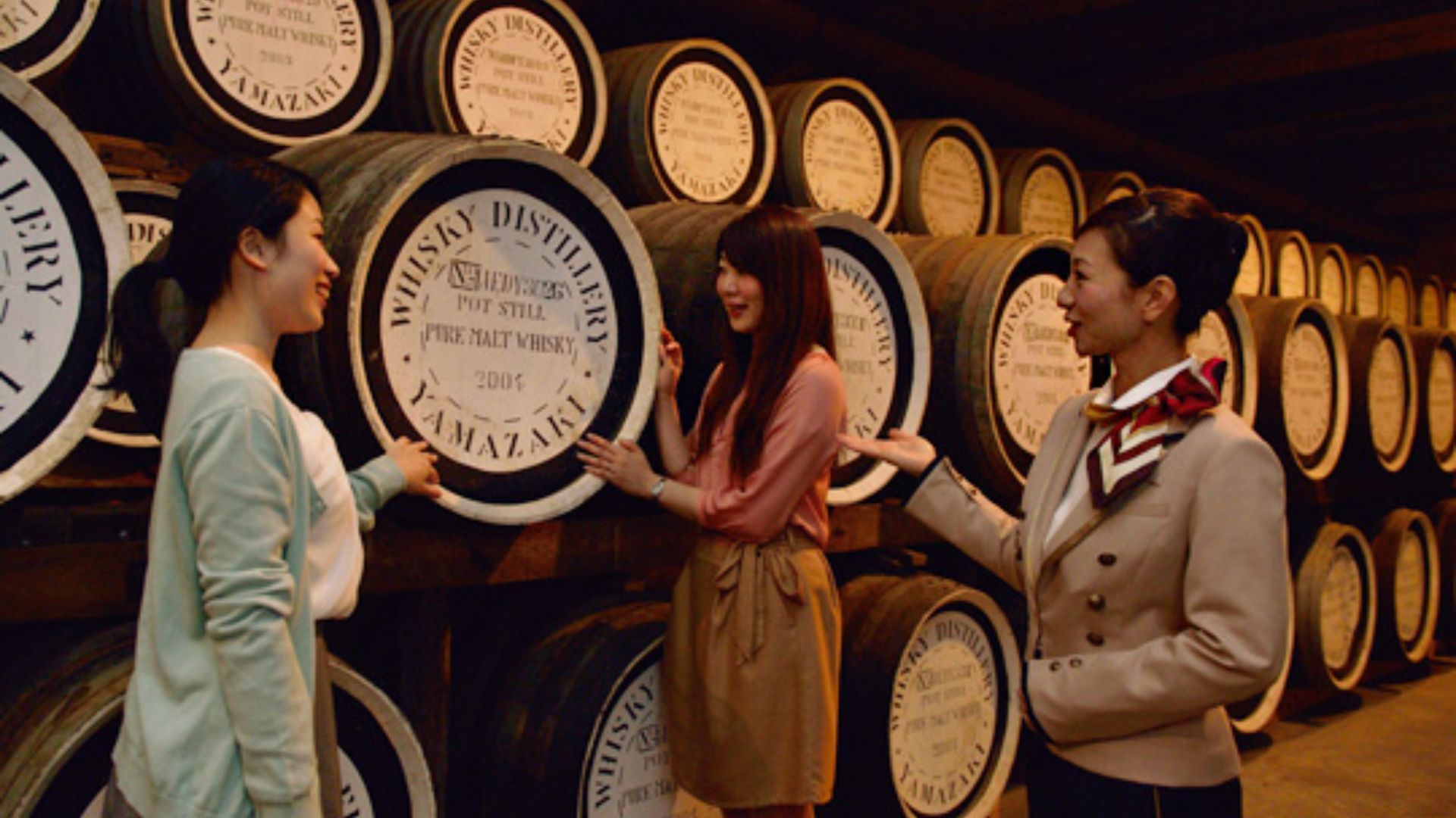 Production area at Yamazaki Whisky museum