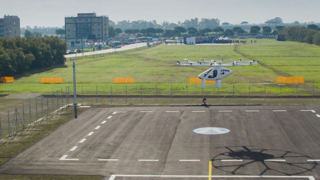 Volocopter plans to roll out Rome electric air taxi service by 2024
