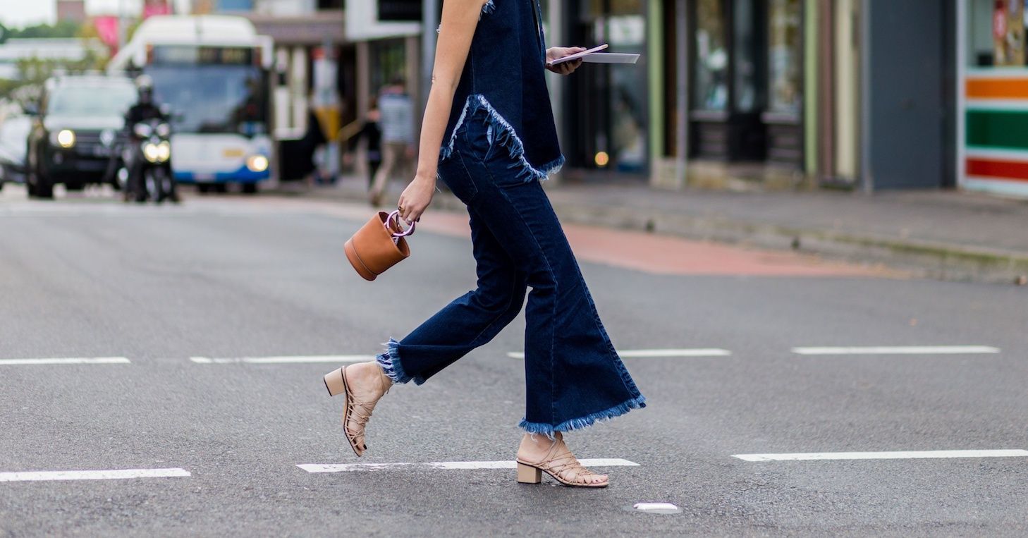 Cute flare jeans outfits, street fashion, bell bottoms, dress