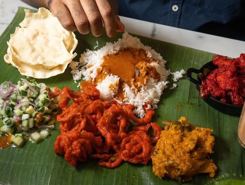 best banana leaf rice in KL east mall bananabros