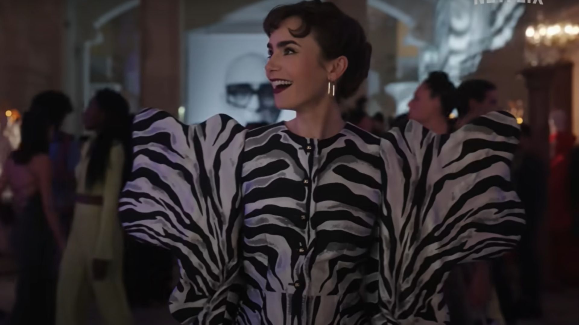 Emily in Paris outfit - zebra print