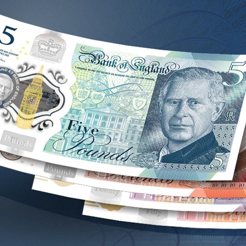 Bank of England unveils new specimen of UK currency notes featuring King Charles III