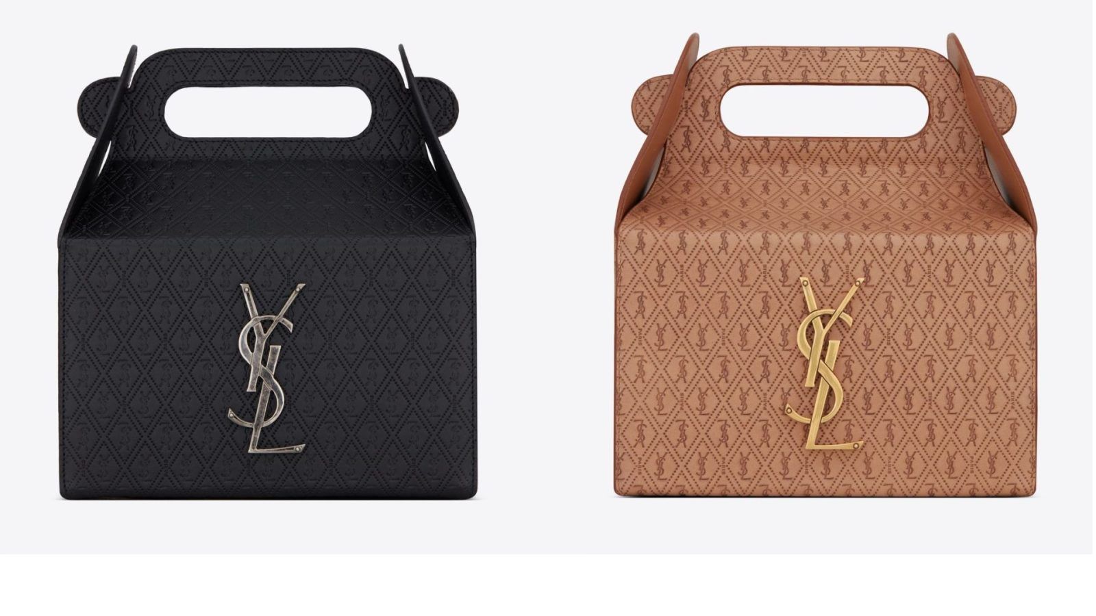 Saint Laurent introduces Takeaway Box Bag made of calfskin leather