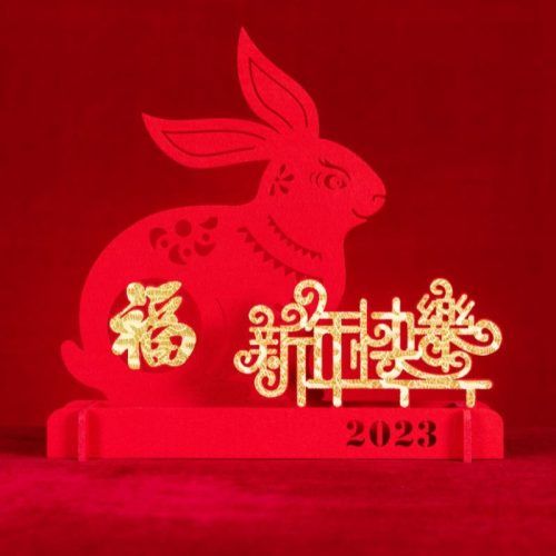 2023 Chinese New Year Red rope bracelet Lucky Chinese Zodiac agate  ornaments