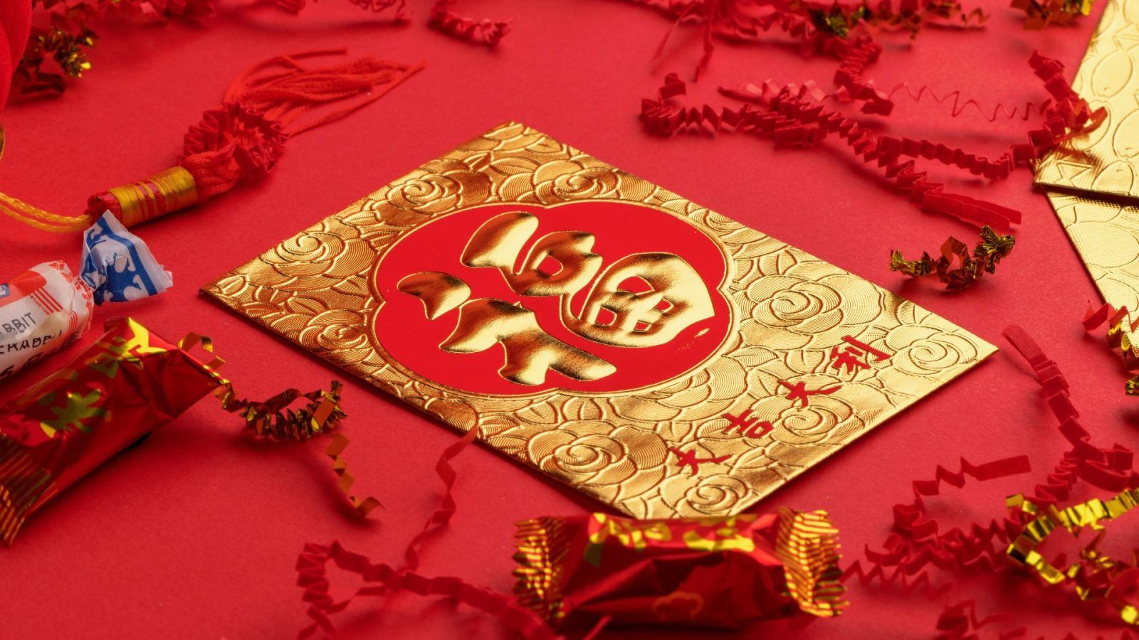 Year of the Rabbit Red Envelope Gold Lucky Money Money 