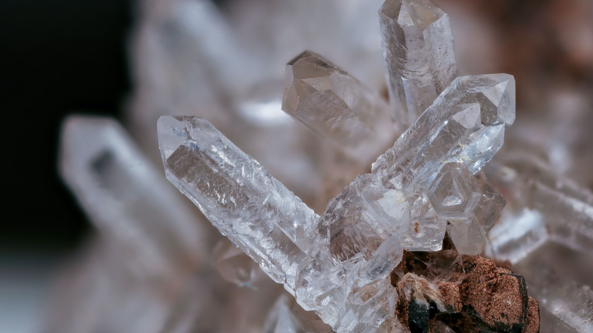 clear quartz crystal