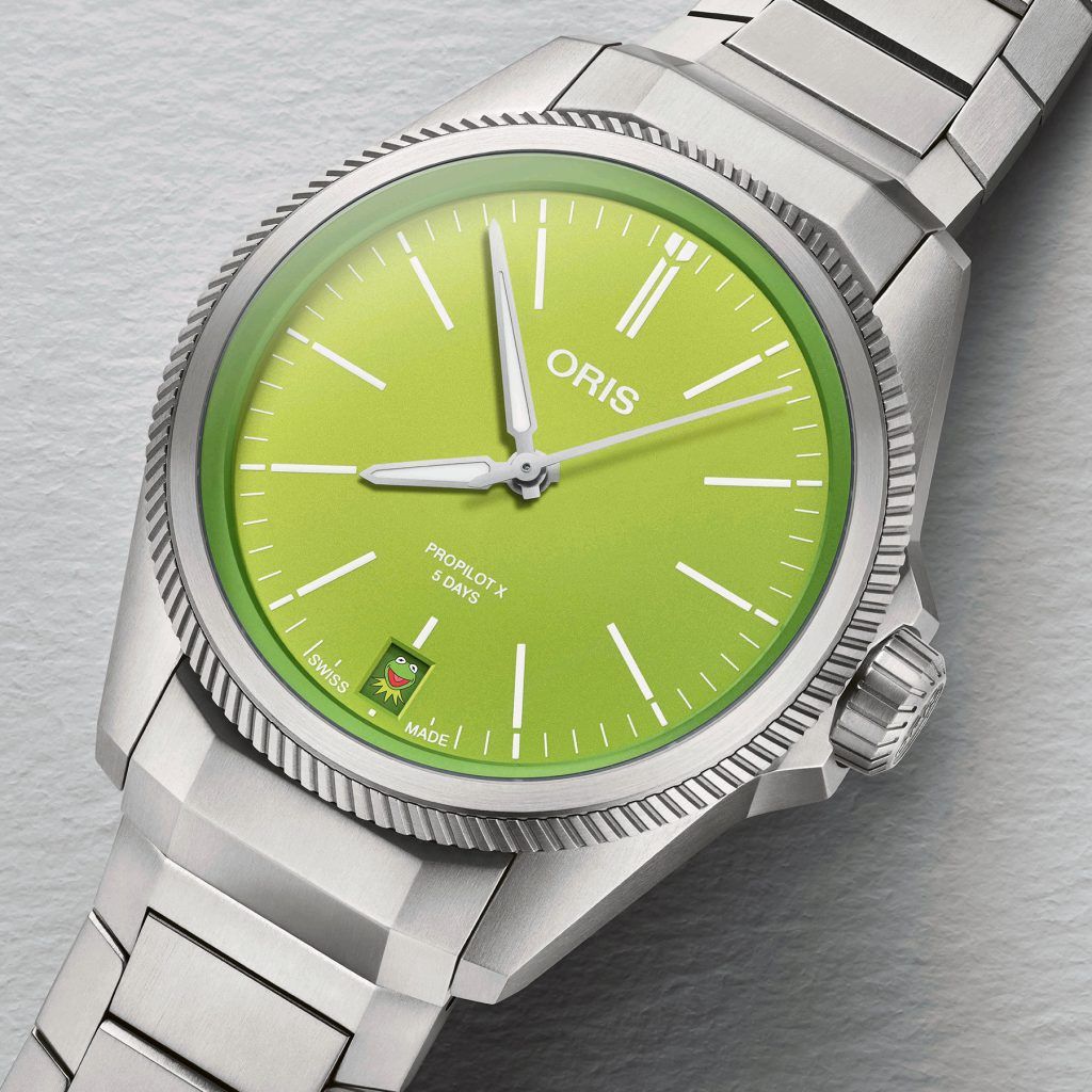 Oris joins Disney’s ‘The Muppets’ for playful Kermit the Frog ProPilot X watch