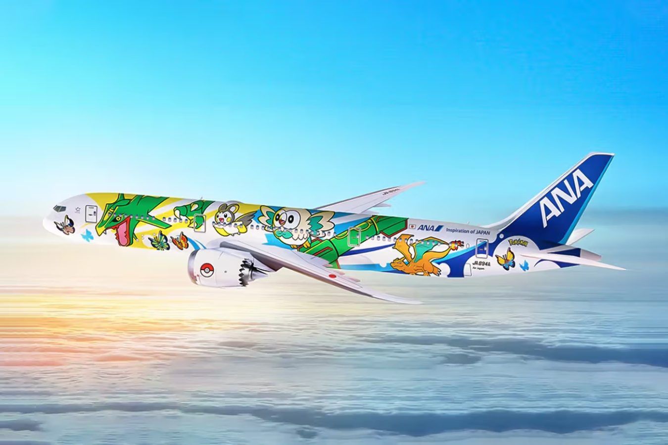 Catch all the flights on ANA’s Pokémon Pikachu Jet NH this summer