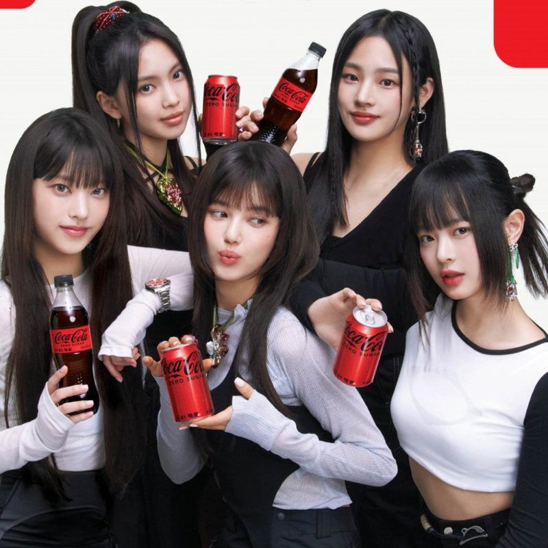 NewJeans Coca-Cola Zero Campaign Imagery