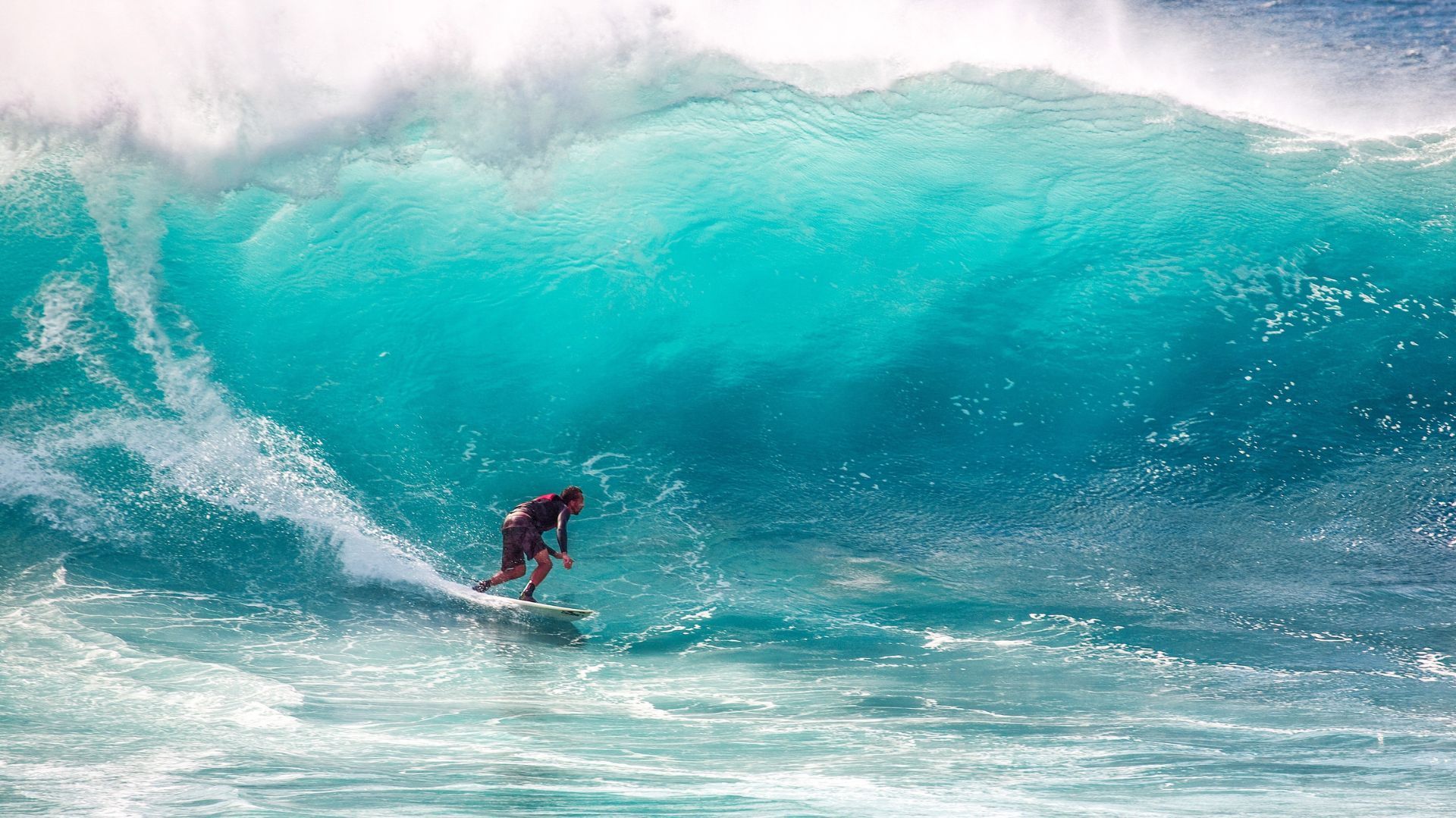 Man surfing