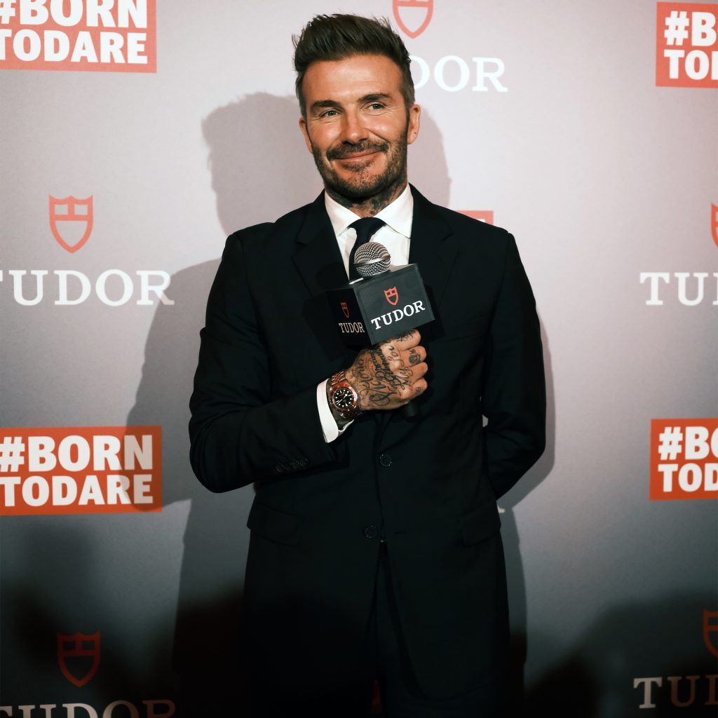 #onthewrist: David Beckham wears the new Tudor Black Bay at The Londoner Macau