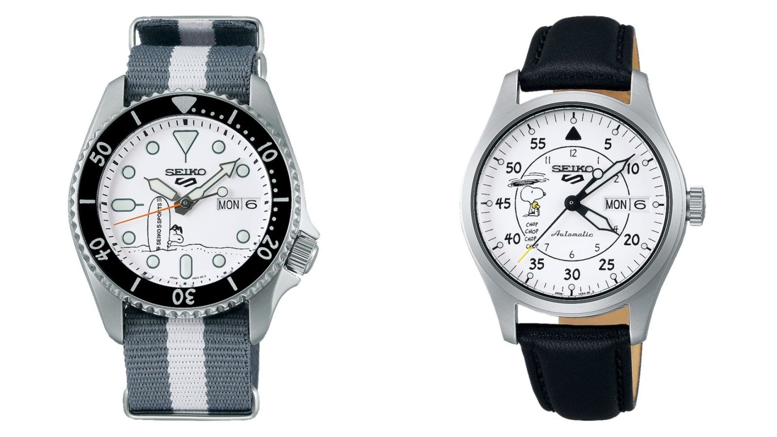 Introducing The Seiko 5 Sports x Peanuts Snoopy Watches (SRPK25