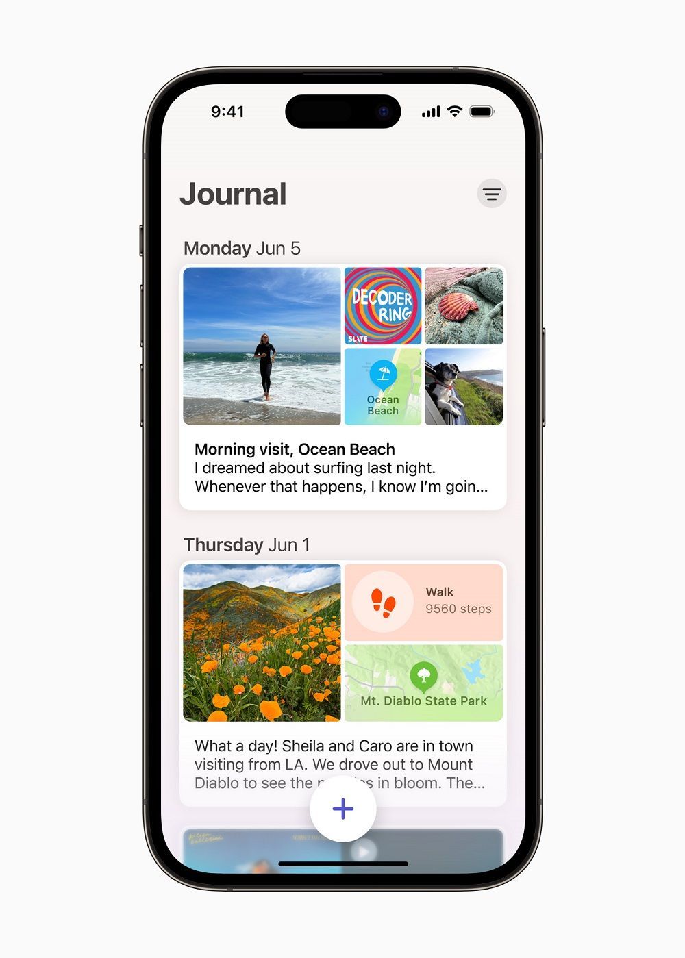 Journal app Apple WWDC 2023