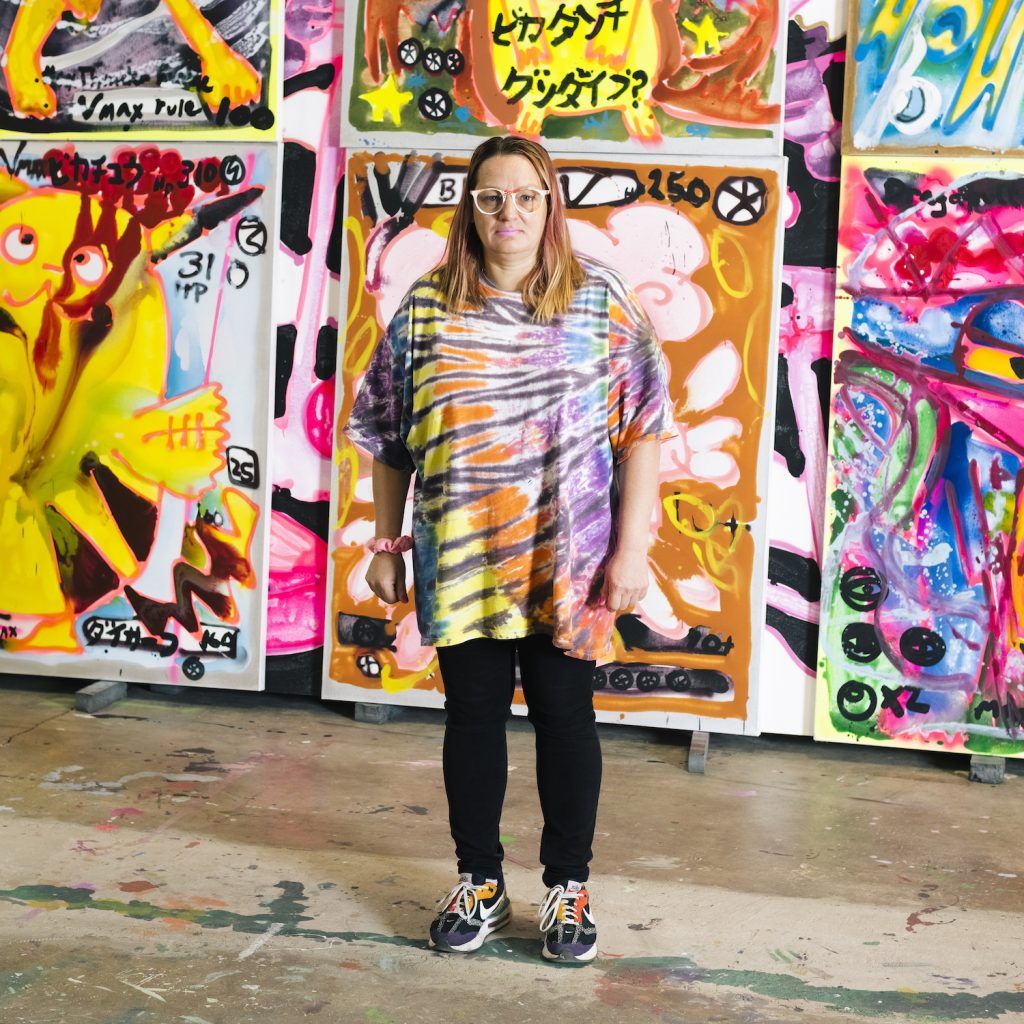 American artist Katherine Bernhardt on her Pokemon-themed exhibition at David Zwirner