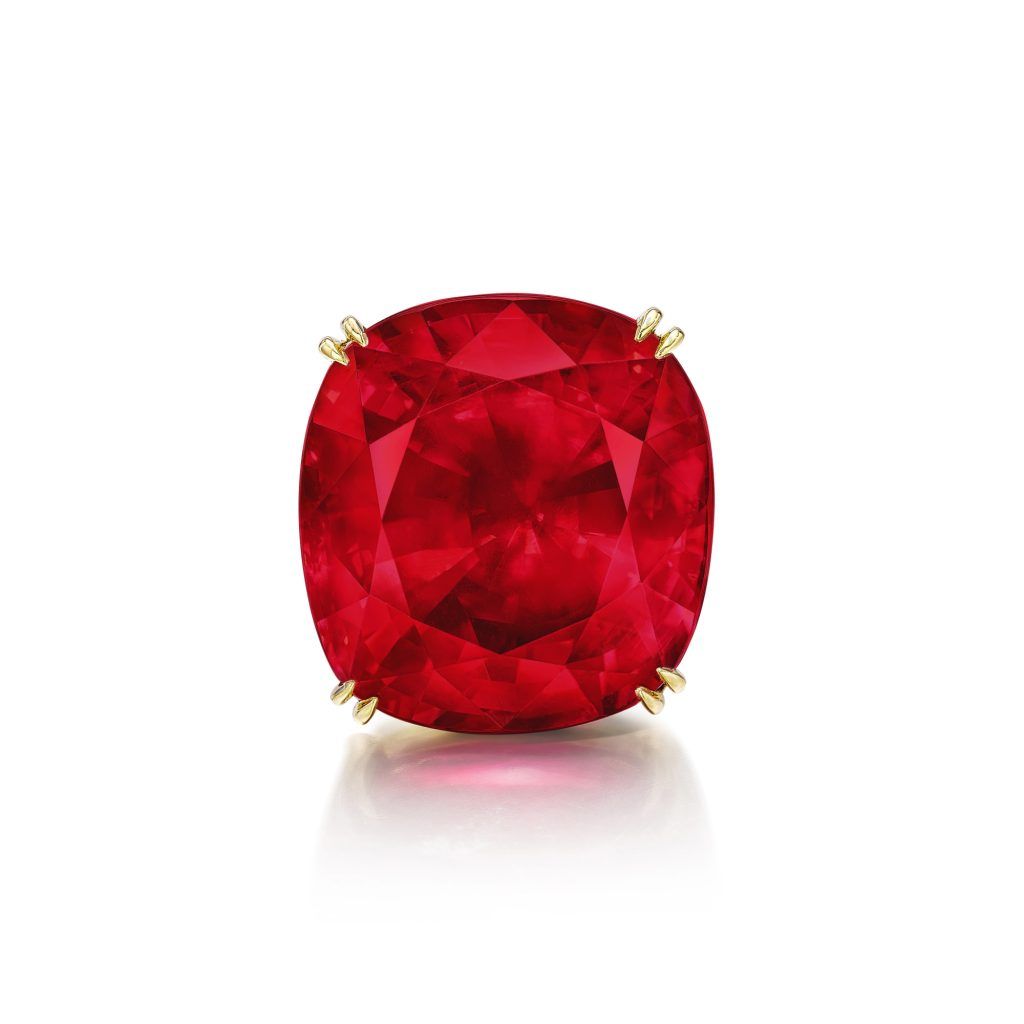 Sotheby’s 55.22-carat “Estrela de Fura” ruby just sold for $34.8 million USD