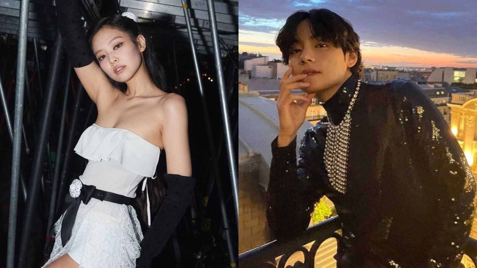 A timeline surrounding dating rumours of BLACKPINK's Jennie and BTS' V
