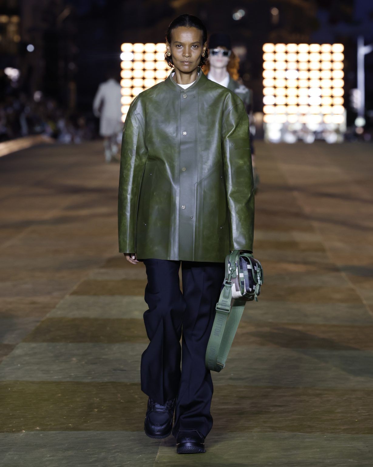 Pharrell Debuts His First Menswear Collection With Louis Vuitton   LOUIS VUITTON MENS SPRING SUMMER 2024 LOOK 3 1 1229x1536 