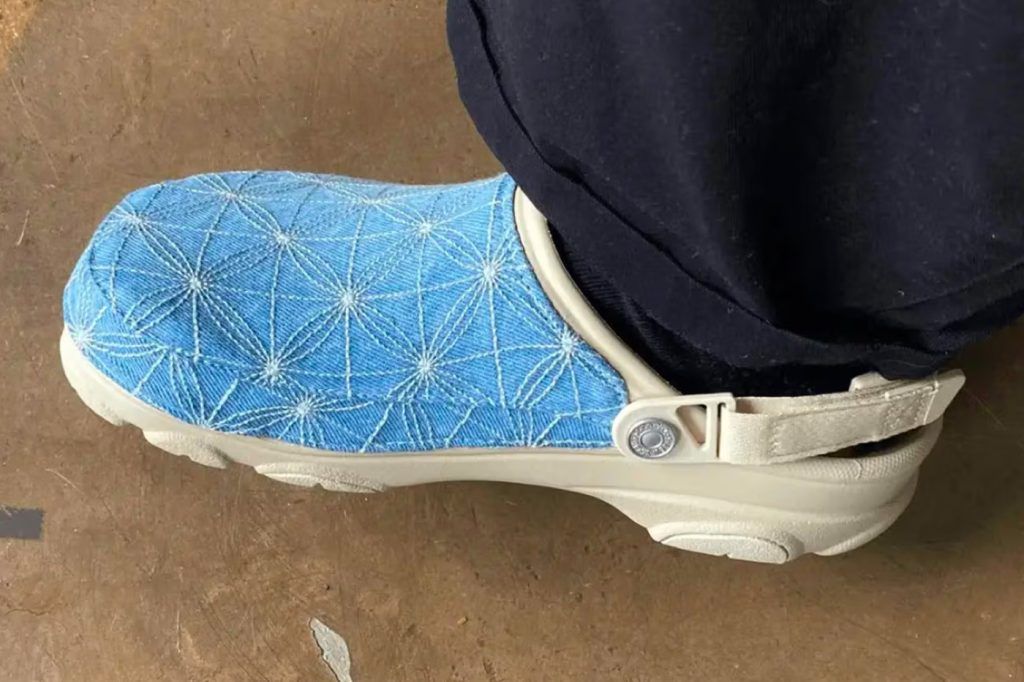 Lab Report: Levi's x Crocs teases All-Terrain Clog in Sashiko Denim