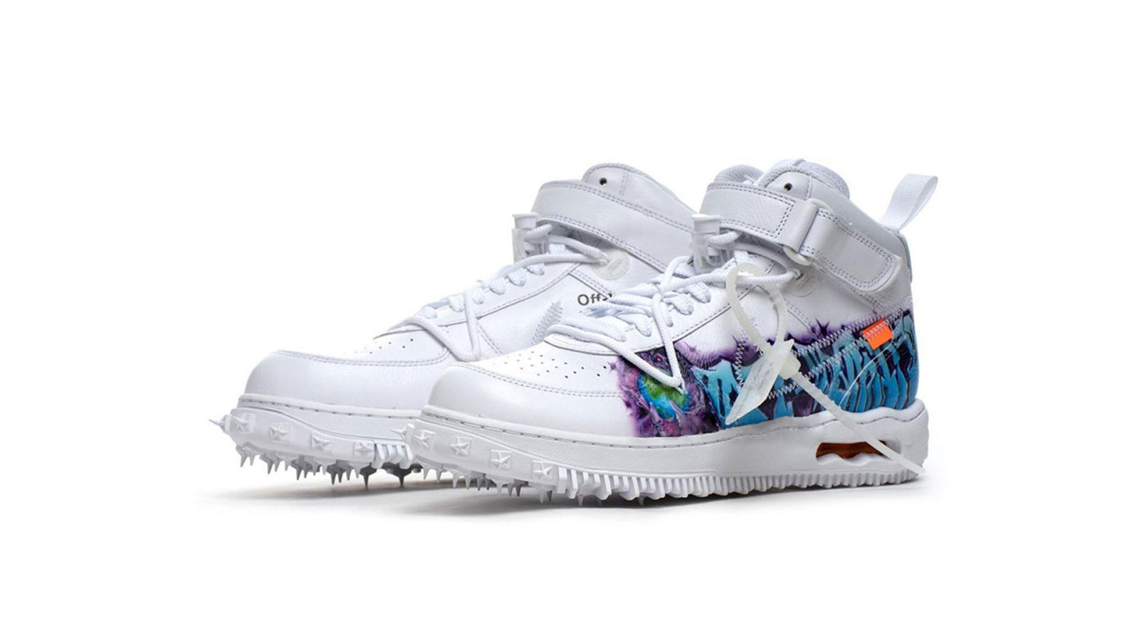 Graffiti' Off-White x Nike Air Force 1 Mids Are Available Now