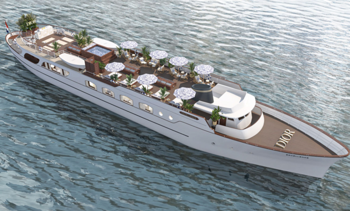 The Dior yacht Spa Cruise is setting sail