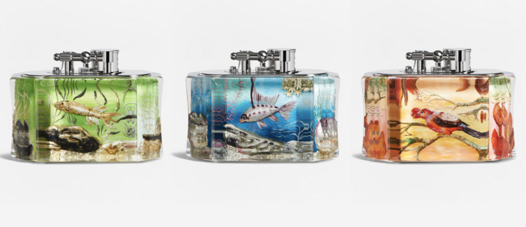 Dunhill revives the “Aquarium” table lighter to celebrate 130 years