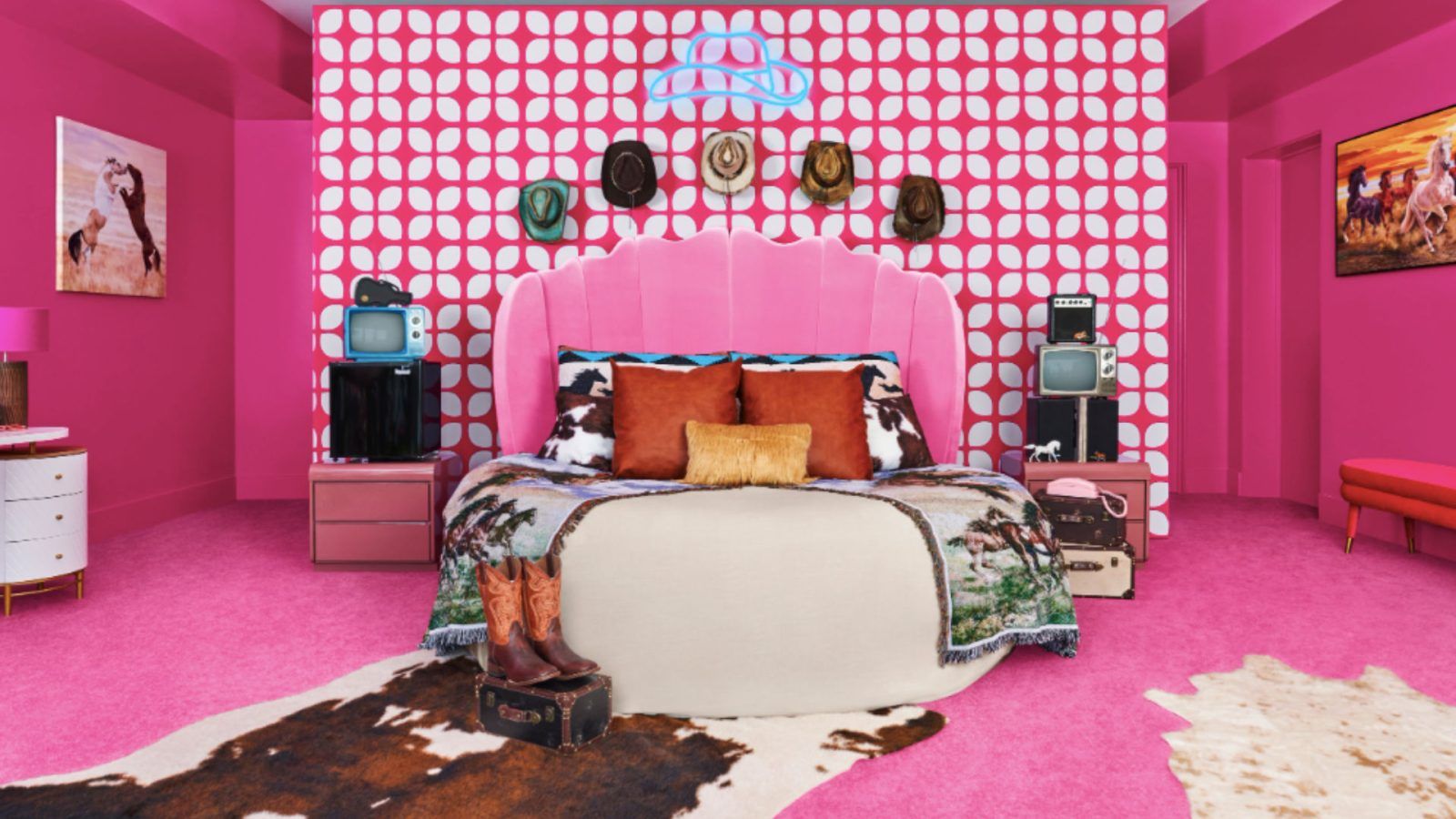  HK Studio Dressing Room Decor for Teen Girls - Pink
