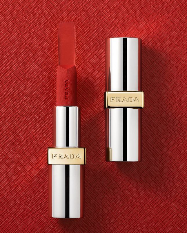prada beauty, prada beauty lipstick, prada, cosmetics, skincare, prada cosmetics,