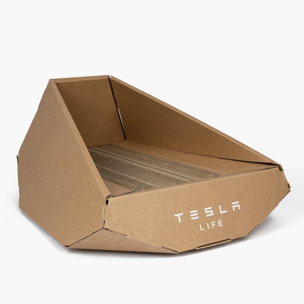 Tesla is selling a cardboard cat litter box for HK$100