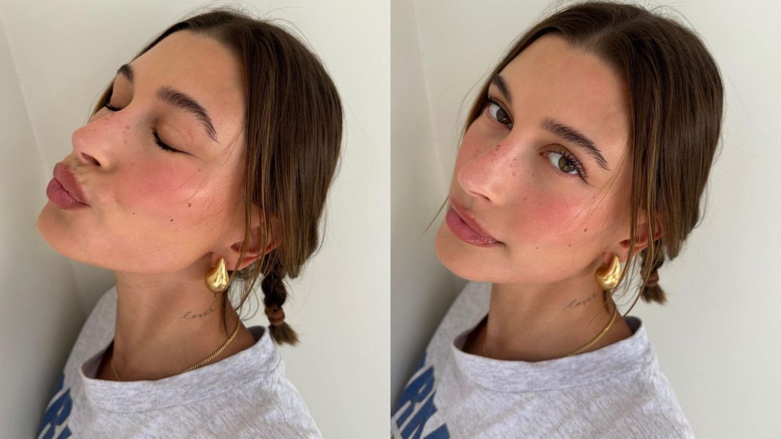 Hailey Bieber’s strawberry girl makeup is taking over the internet