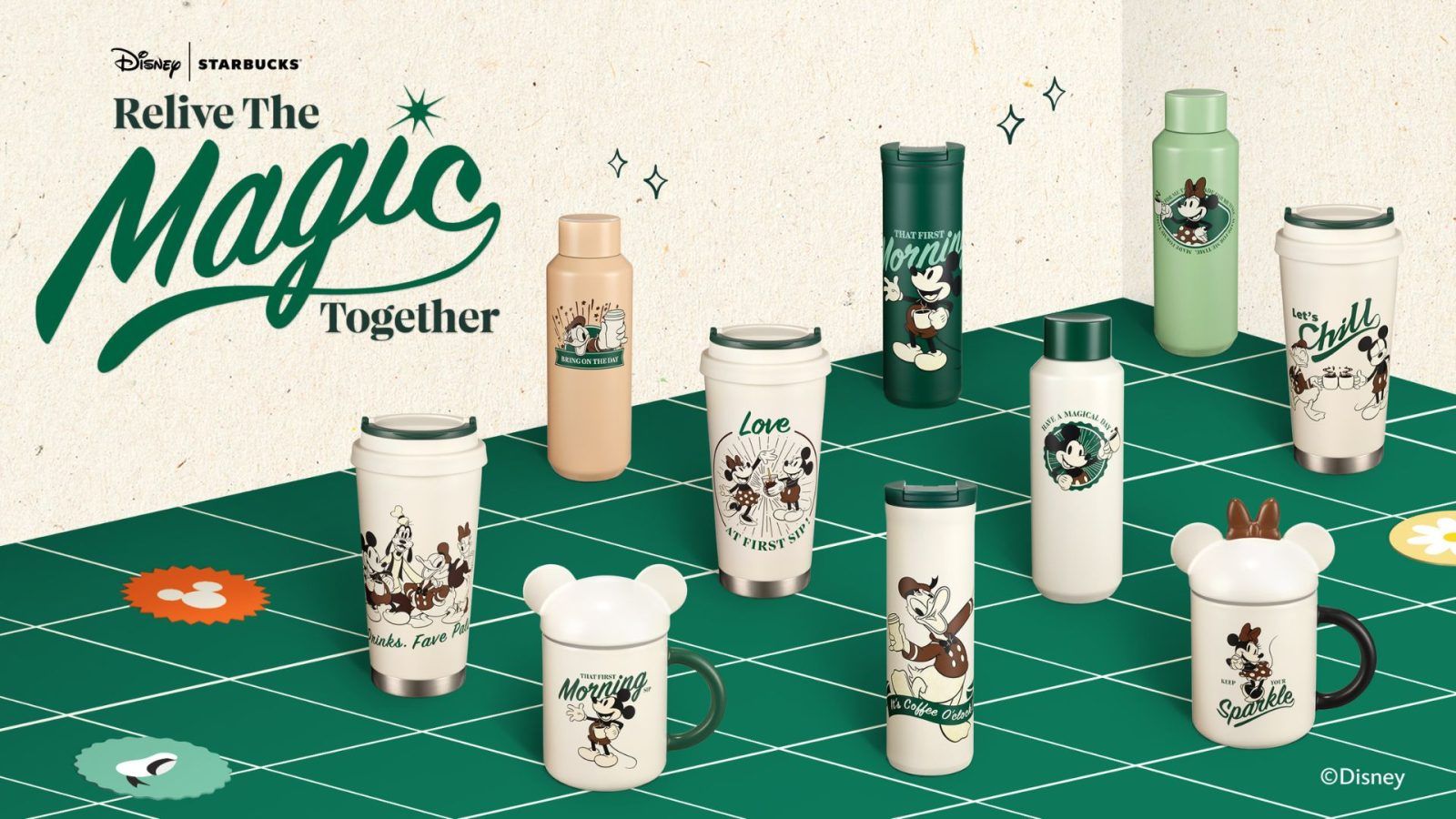 Starbucks Tumblers Hong Kong 2023 Disney cup