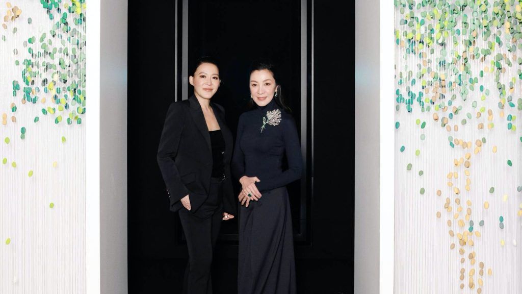 Michelle Yeoh attends the opening of Cindy Chao’s latest Annual Butterfly exhibition in Shanghai