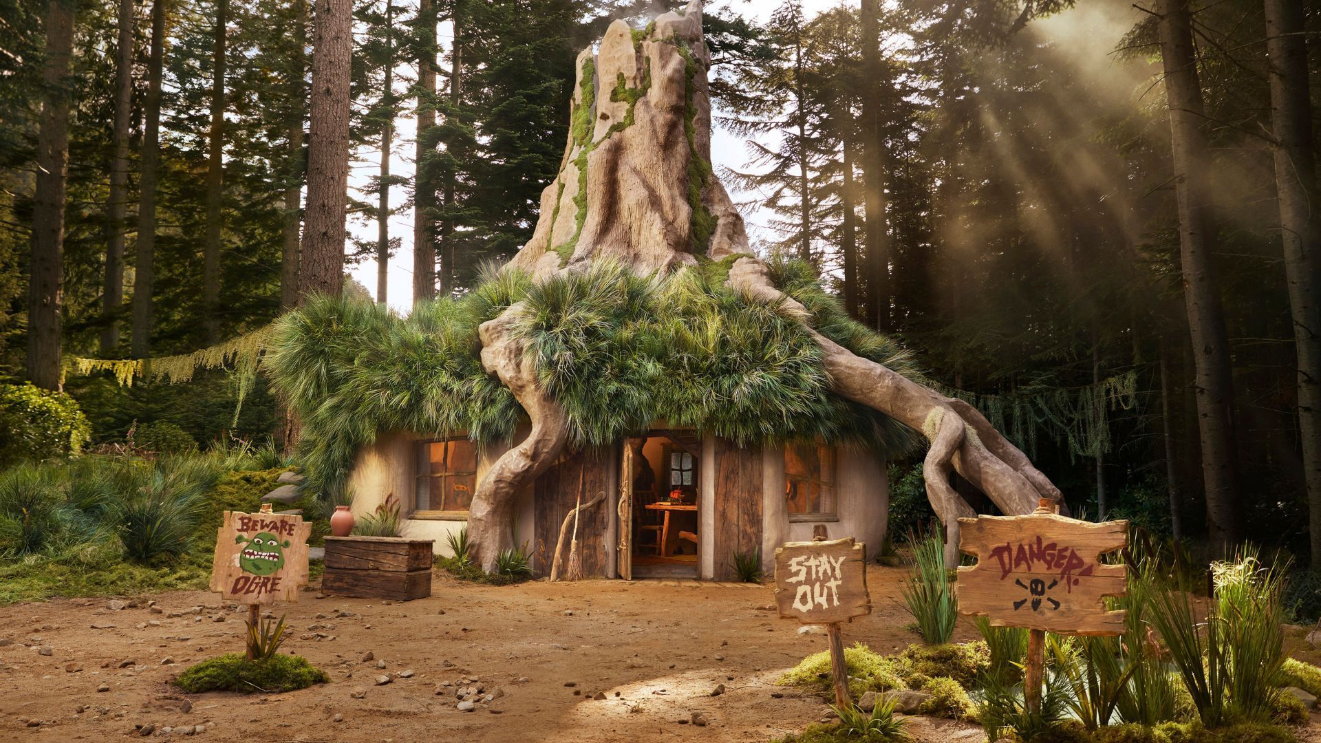This Shrek Swamp stay is open for Halloween thanks to Airbnb. Plus, Donkey’s hosting!