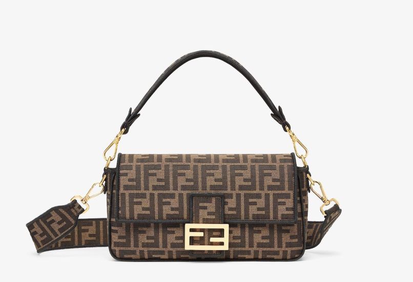 FENDI Baguette Pouch New French Stick Hand New Baguette Mini One Shoulder  Crossbody Handheld Chain Bag