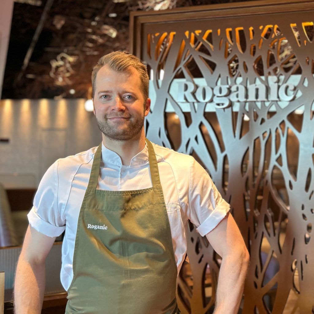 Chef Mark Catchpole of Roganic prepares a balanced ‘Staff Meal’