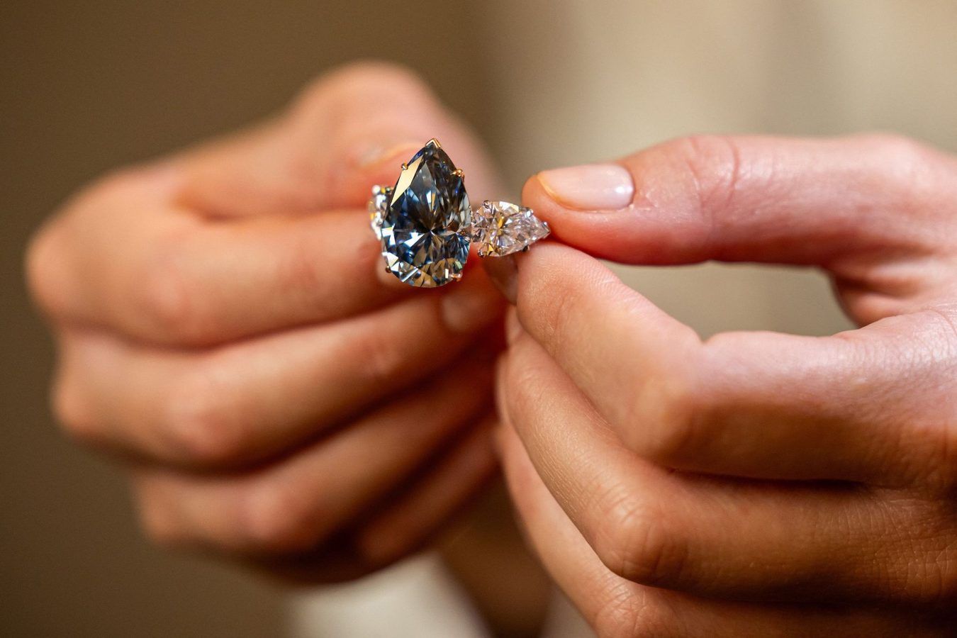 Bleu Royal fetches $44M at auction, making it one of the most expensive diamonds ever sold