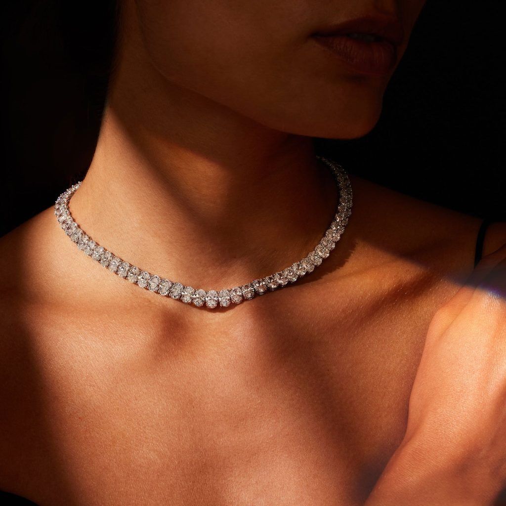 Jean Dousset tennis necklace