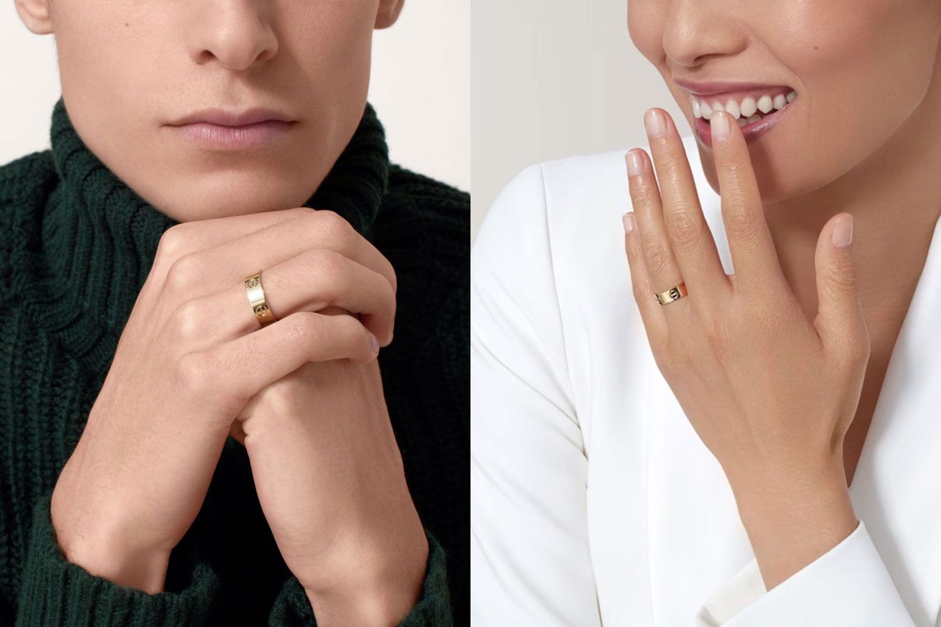 Exploring Bridal Collections With Cartier For 2024   Cartier 2024 Bridal Love Destinee Maillon Panthere Reflection Ring Options Info His Hers 1350x900 