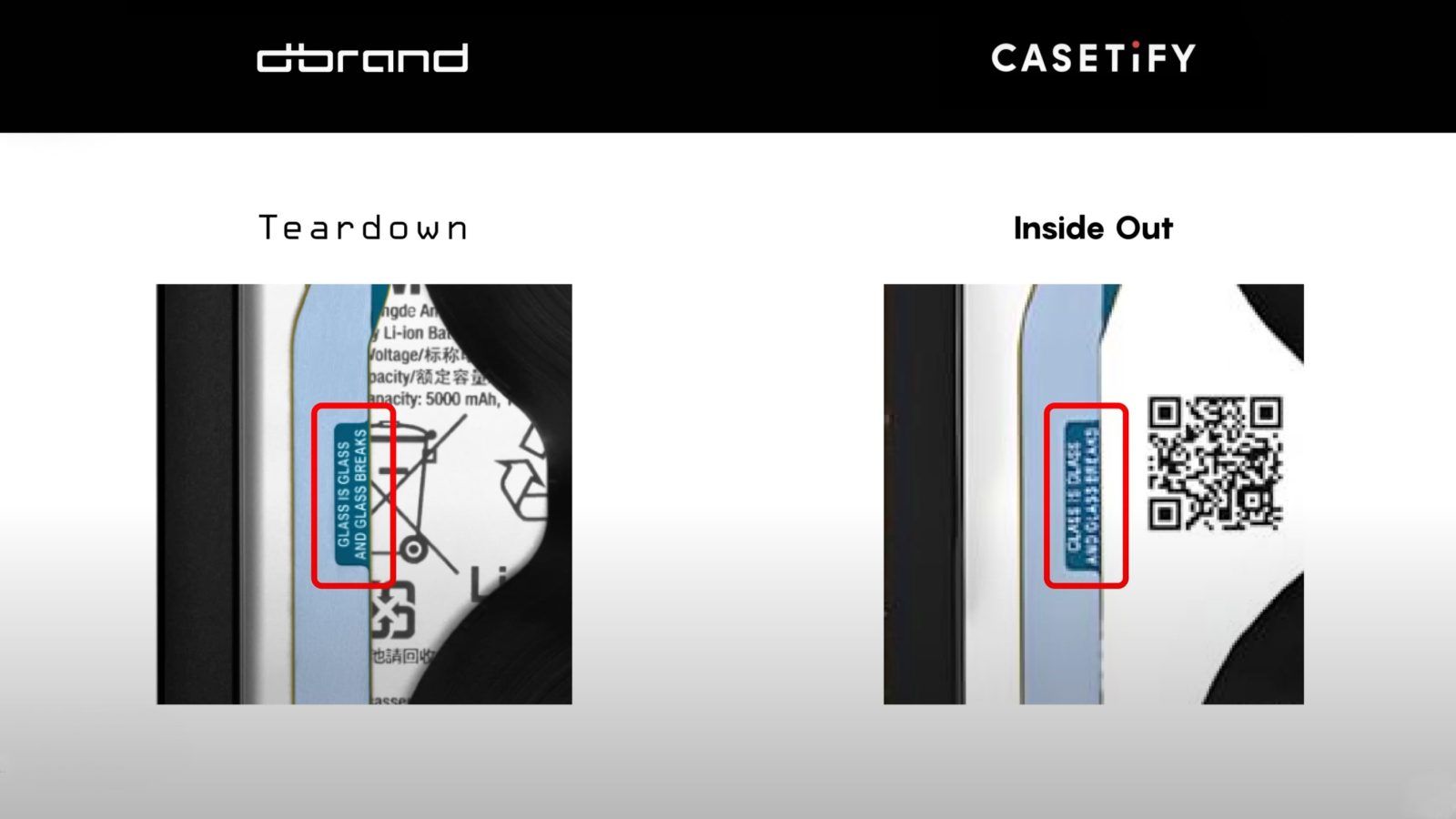 Dbrand is suing Casetify for plagiarising its Teardown case designs