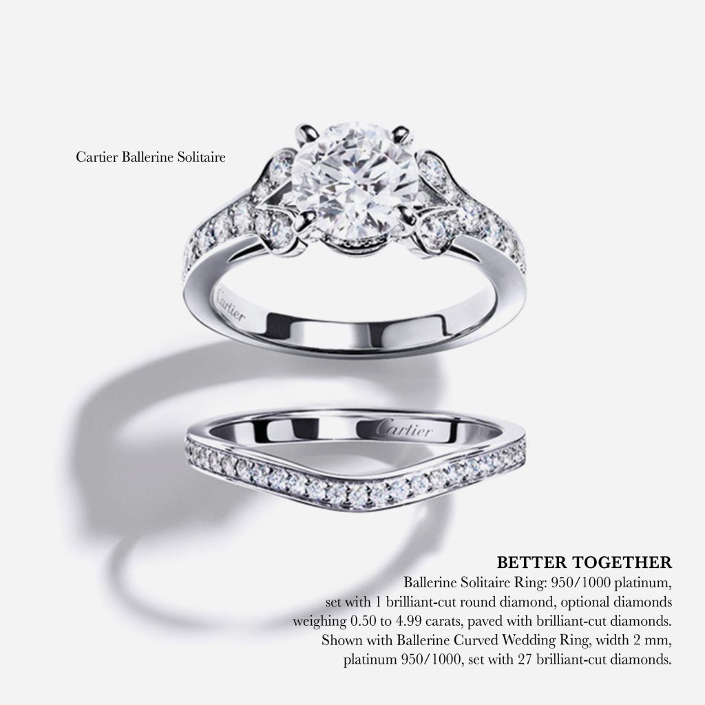 Cartier wedding store ring diamond