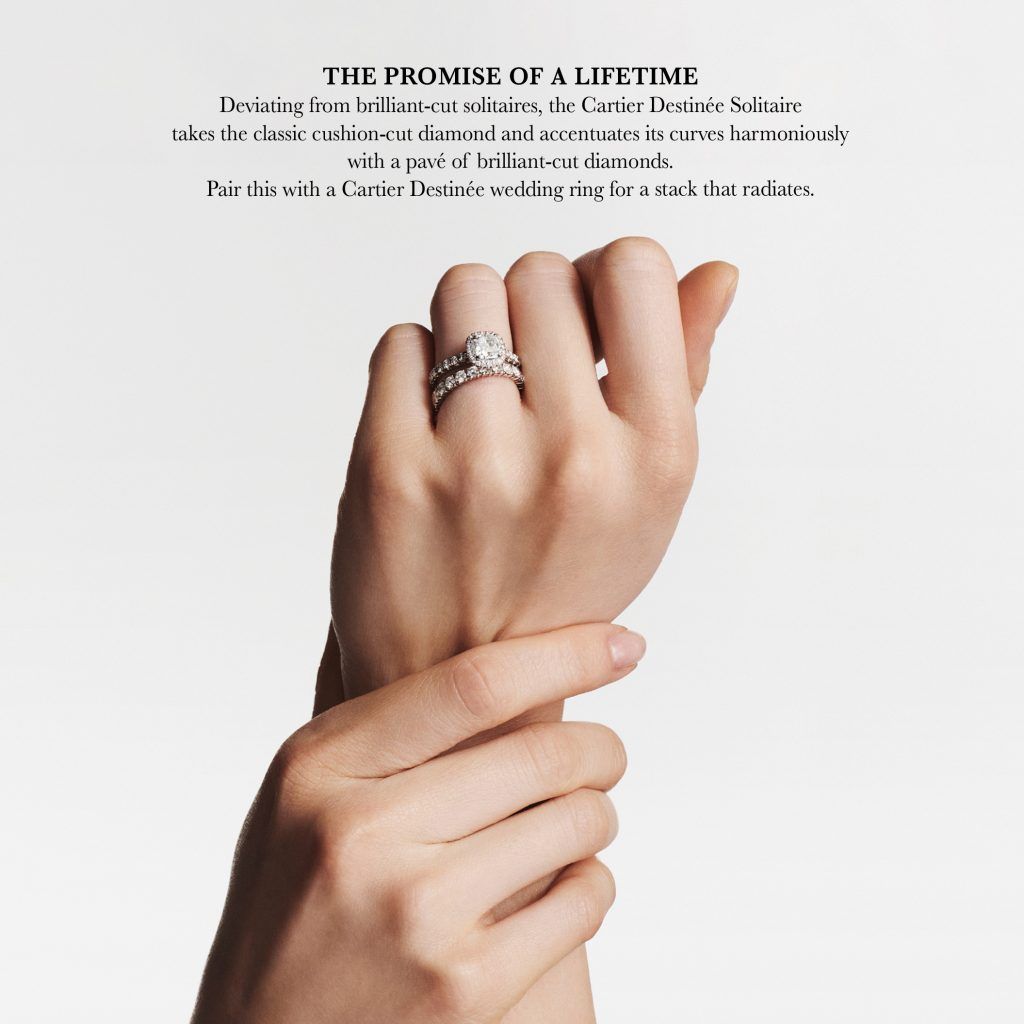 Cartier destinee solitaire hot sale ring price