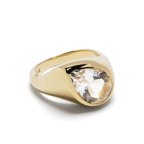 Кольцо Octavia Elizabeth из желтого золота 18 карат с топазом Aura