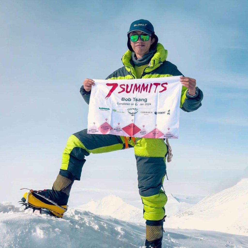 Bob Tsang just became the youngest Hongkonger to conquer the Seven Summits