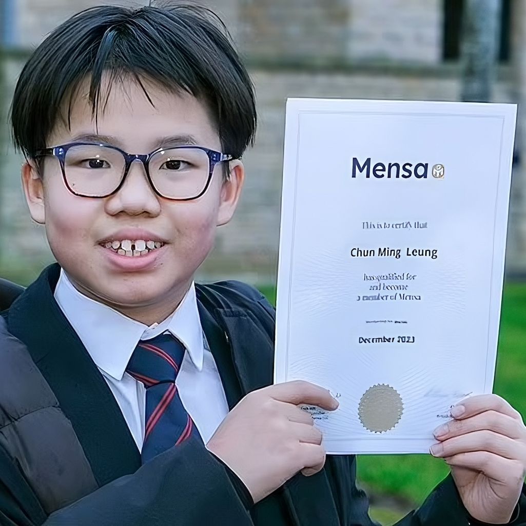 A 12-year-old Hong Kong boy matches Einstein’s IQ in Mensa test