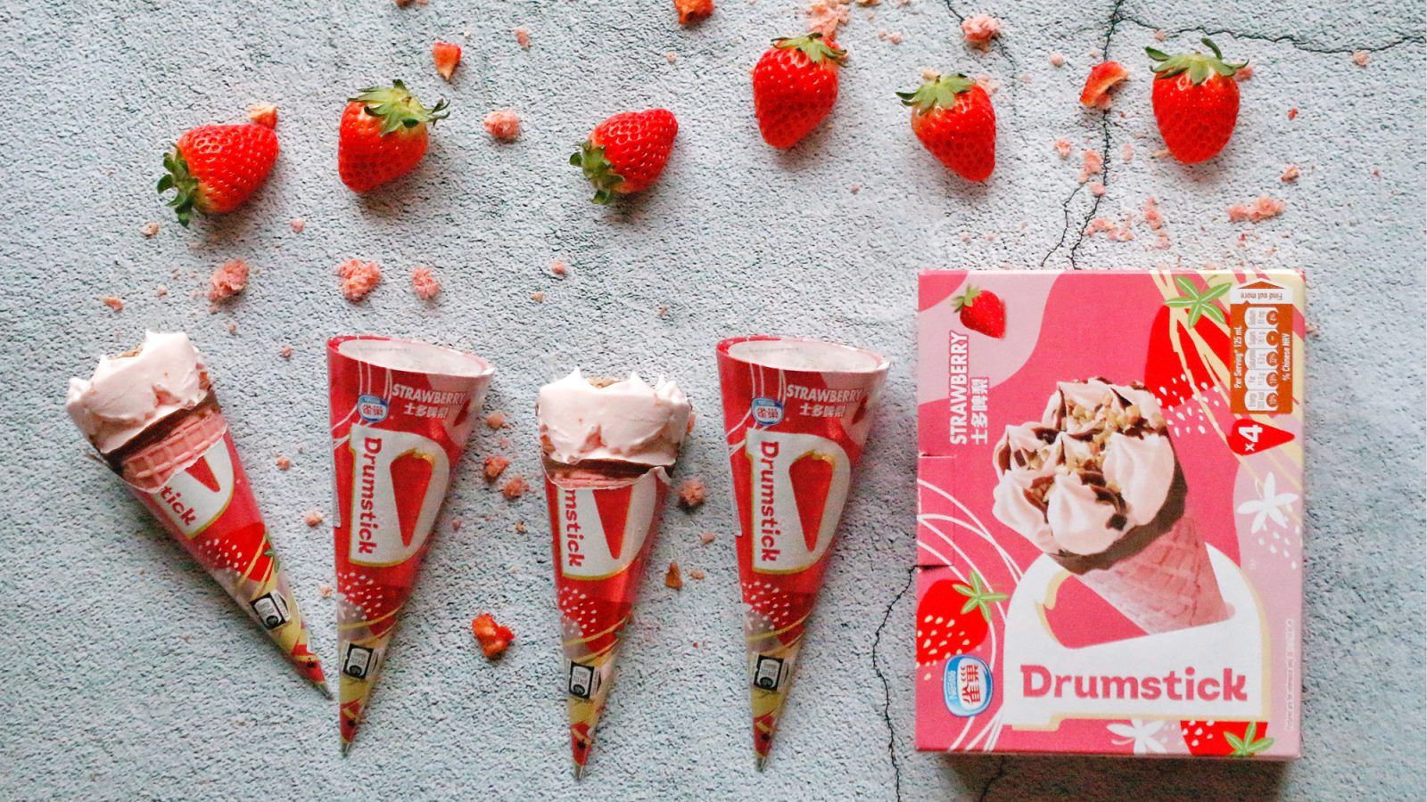 NESTLÉ DRUMSTICK Celebrates Strawberry Day With New Pink Cone