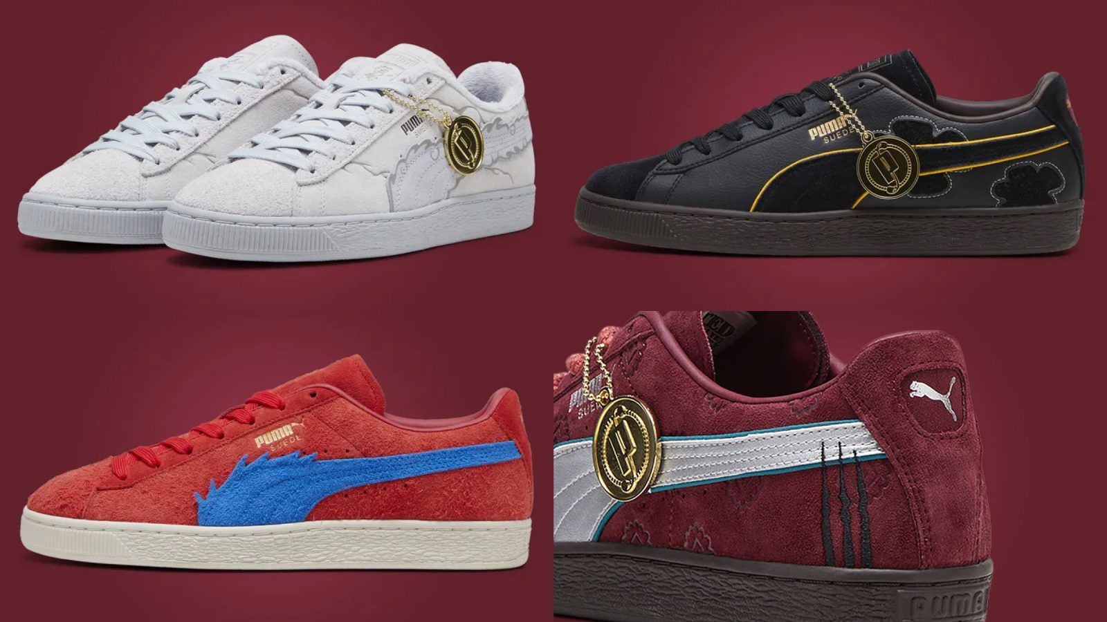 Four Emperors from 'One Piece' inspire latest PUMA Suede pack