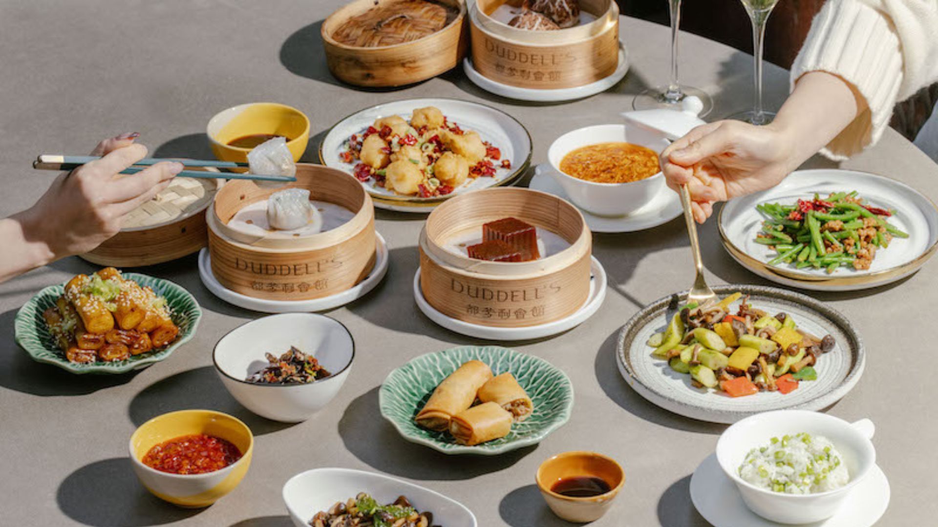 brunch in hong kong duddell's