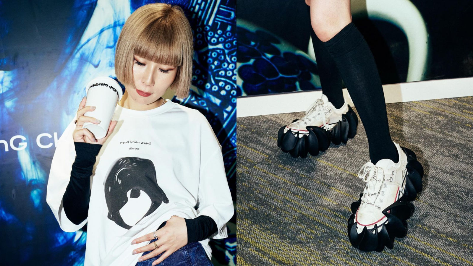 【関税込み】Feng Chen Wang SSENSE限定 オフホワイト フーディ SSENSE Exclusive Off-White Hoodie by Feng Chen Wang on Sale