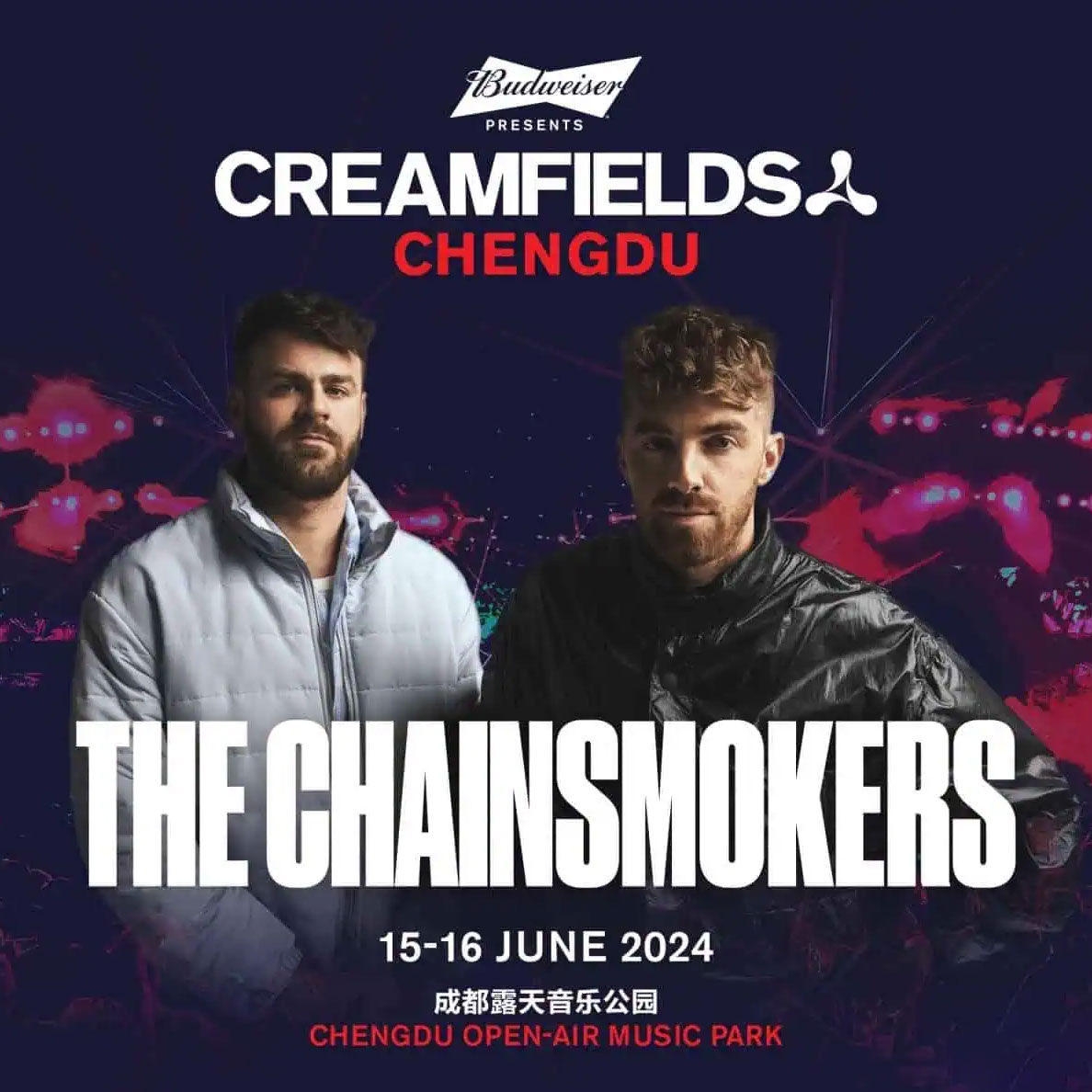 The Chainsmokers headline Creamfields Chengdu 2024