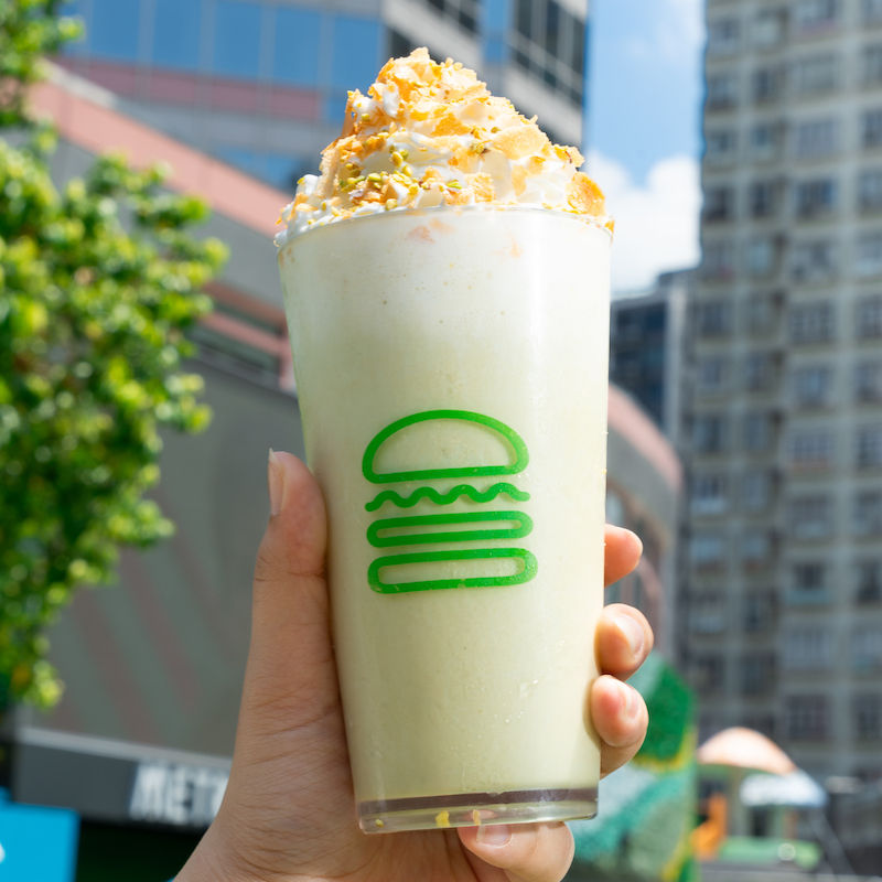 The Shake Shack Pistachio Shake makes a return for the summer