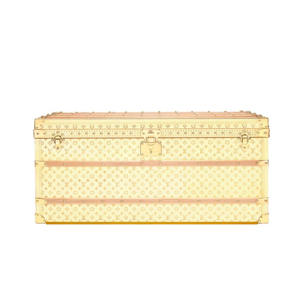 Louis Vuitton’s brass Courrier Lozine 110 trunk will set you back HK$ 830,000